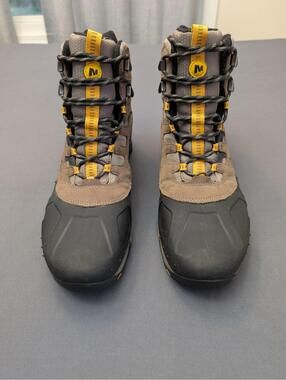 Merrell Stone Men's Mid Hiking Boots Thinsulate 200g Insulated Brown/Black 13 M